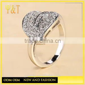 Jingli Jewelry Hot Sale Peach Heart Silver Engagement Ring (YJ-447) thumbnail-2