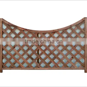 Wooden Color Lattice Trellis for Garden thumbnail-1
