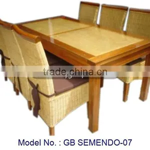 Modern Rattan Dining Set, Rattan Furniture, Indoor Furniture thumbnail-1