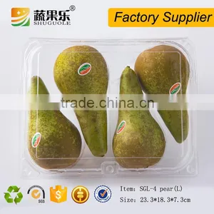Plastic Transparent Pear Box With 4 Cells thumbnail-1