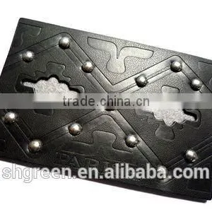 Brass Button Synthetic Garment Leather Tag for Canvas Trousers thumbnail-1