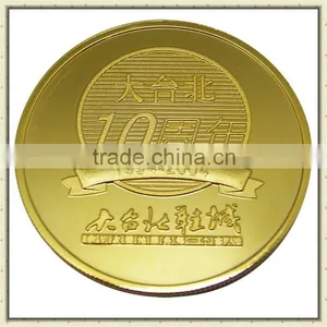 Custom Souvenir Engraved Metal Fake Gold Coin thumbnail-3