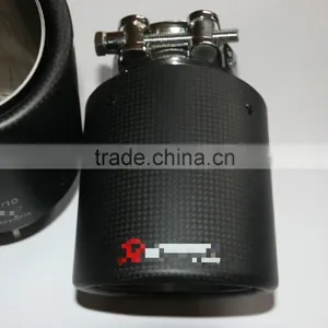 Black Carbon Fiber Exhaust Tip/carbon Fiber Muffler End Pipe thumbnail-2