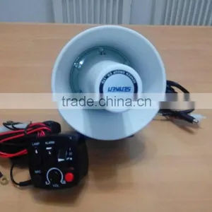 White Wholesale 12V Police Warning Speaker Horn thumbnail-2