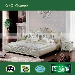 2014 Super Hot Sell Modern Leather Soft Bed DS-C18# thumbnail-1
