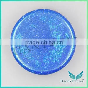 Wholesales Gemstone Processing Synthetic Blue Opal Stone Material thumbnail-4