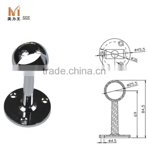 Wardrobe Rail Rod End Centre Socket Tube Support Bracket thumbnail-2
