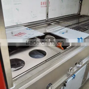 Vending Kinds of Food in the Street Mobile Hand Push Food Cart for Sale thumbnail-2