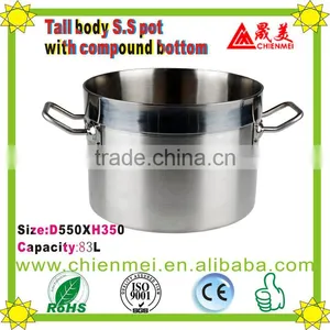 Focus on 04 Stainless Steel Sauce Pot With Aliminum Clad Bottom/large Cooking Pots /cooking Pot Set/stainless Steel Cookwar thumbnail-2