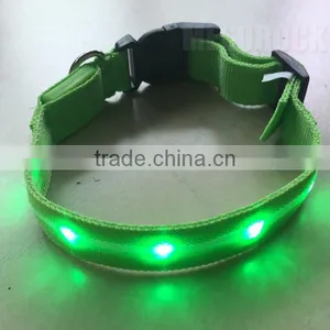 USB Rechargeable Nylon Flashing Pet Neck Collar Flashing Dog Collar Led Dog Collar thumbnail-2