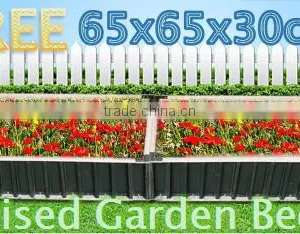 CLEARANCE SALE STEEL RAISED GARDEN BED INSTANT PLANTER METAL 65L*65W*30H cm thumbnail-1