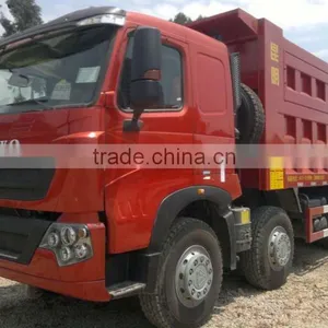 SINOTRUK HOWO T7H 390HP LHD 8X4 MAN Diesel Sand 30Ton Tipper Truck thumbnail-3