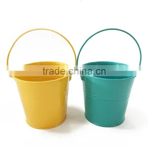 Printed Painting High Quality Metal Tin Pail With Handle thumbnail-1