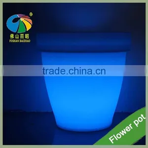New Products Led Lighting Plant Nursery Big Vase Light Concrete Pots Plastic Flower Pot for Home & Garden thumbnail-1