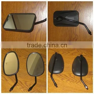 Good Quality Motorcycle Parts Black Plastic Side Rearview Mirror thumbnail-1