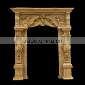 Figure Carving Marble Arch Door Frame thumbnail-1