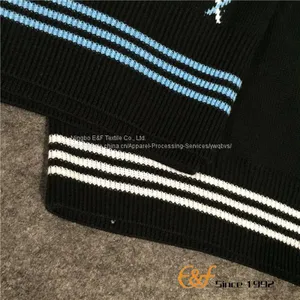 Cotton Intarsia Computer Knit Men Sweater thumbnail-5