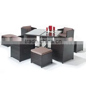 2017 Sigma Discount All Weather Cheap High End pe Rattan Classic Dining Room Sets thumbnail-1