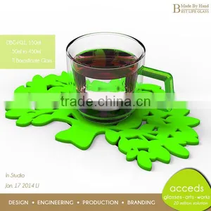 Excellent Strength Double Wall Glass Milk Mug thumbnail-3