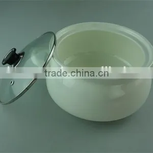 Cheap Ivory White Ceramic Soup Tureen With Glass Lid thumbnail-2