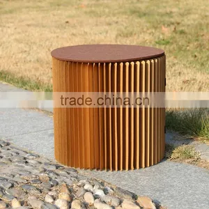 Protable Outdoor Party Waterproof Organ Style Foldable Kraft Paper Stool thumbnail-6