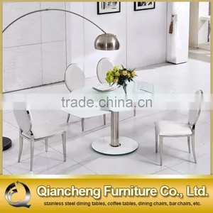 New Model Functional Extendable Dining Table With Stainless Steel Base thumbnail-5