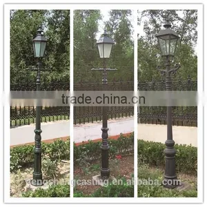 China Hot Sell Outdoor Antique Double Arm Street Light Pole thumbnail-4