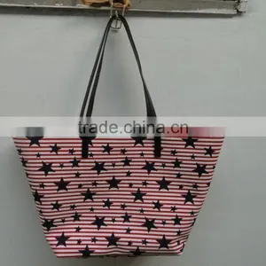 Fashion Canvas Bag With Star Pattern thumbnail-1