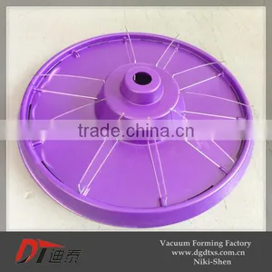 Thermoformed Round Acrylic Advertising Latticed Tray thumbnail-2