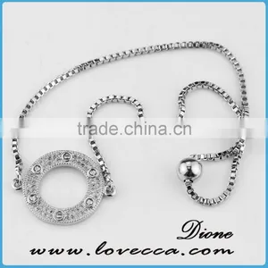 Gift For Her Small CZ Bracelet Tiny Diamond Micro Pave Bracelet thumbnail-5