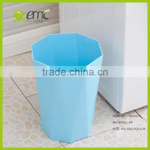New Design Plastic Trash Bin, Plastic PP Decorative Round Trash Bin Waste Bin for Household thumbnail-2