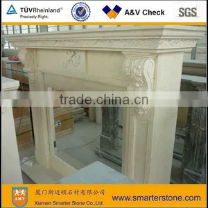 Beige Marble Fireplace Surround thumbnail-1