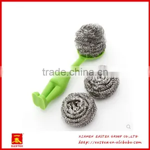 Cute Man Shaped Plastic PP and Steel Wire Made Kitchen Pan Cleaning Brush thumbnail-4