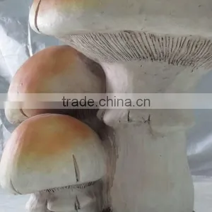 Garden Decor Fiberglass Clay Mushroom Statue thumbnail-4