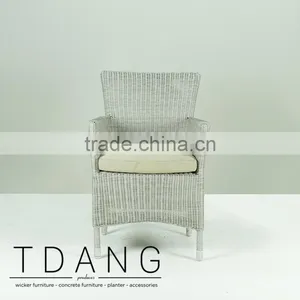 Pasadena Wicker Chair (Grey) - Dining Wicker Furniture Chair thumbnail-2