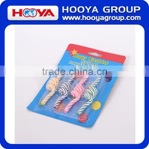4pcs Multi-colored Spiral Birthday Party Candle thumbnail-2