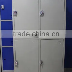 Two Tier Four Doors Knock Down Structure Steel Office Locker thumbnail-1