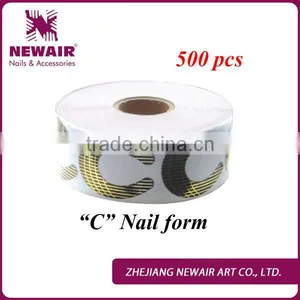 Newair Professional 500 Pcs Big C Shape Gel Nail Accessories Forms thumbnail-1