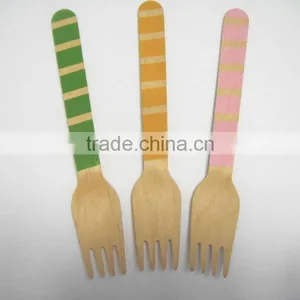 Promotion Wooden Cutlery With Color Logo Printed thumbnail-2