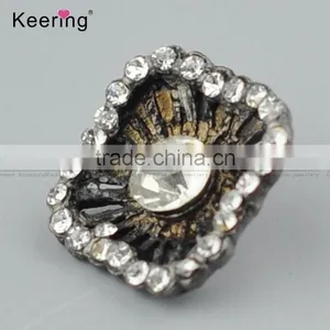 Keering-made Square Metal Rhinestone Button for Garment Decoration WBK-1477 thumbnail-3