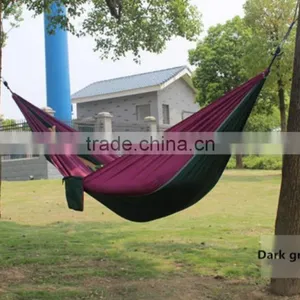 Amazon Wholesale High Quality Colorful Double Portable 210T Nylon Taffeta Camping Hammock thumbnail-2