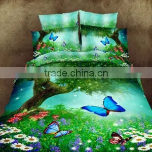Digital Printing Bed Skirt,European Cotton Bed Skirt,home Use British Style Cotton Bed Skirt thumbnail-4