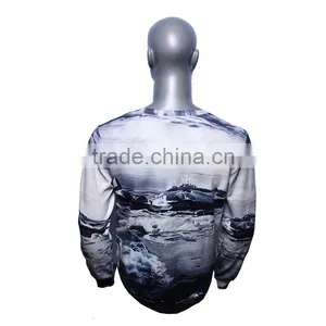 High Quality Fashion Style 100% Polyester Printing Men Fleece Sport Jacket thumbnail-2