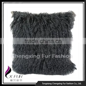 CX-D-04N New Design Large Sofa Mongolian Lamb Fur Cushions thumbnail-5
