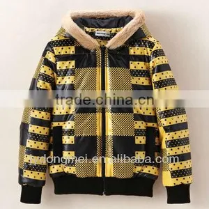 Boys Stripe Print Down Jacket thumbnail-1