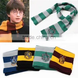 New Unisex Fashion Harry Potter Style Magic House Knitting Stripe Scarf Cosplay 19576 thumbnail-1
