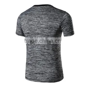 Custom Men's Seamless Short Sleeve Round Neck Heater Poly t Shirt thumbnail-5
