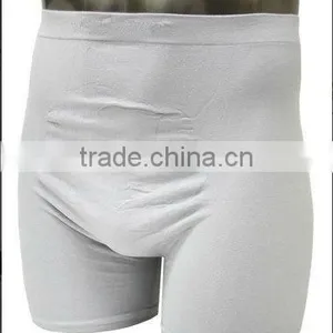 Men's Full Length Boxer Brief Short Seamless Underwear thumbnail-1