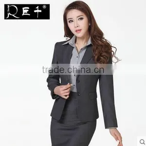 Latest Design Ladies Fashion Slim Formal Skirt Uniform Suit thumbnail-1