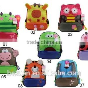 8 Designs Stocked or OEM, Children Kids Baby Cartoon Backpack Export School Bags thumbnail-1